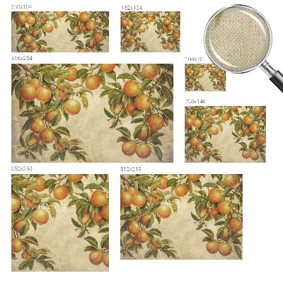 Stick-on wall mural with a fruit branches motif