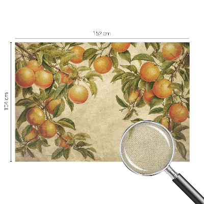 Stick-on wall mural with a fruit branches motif