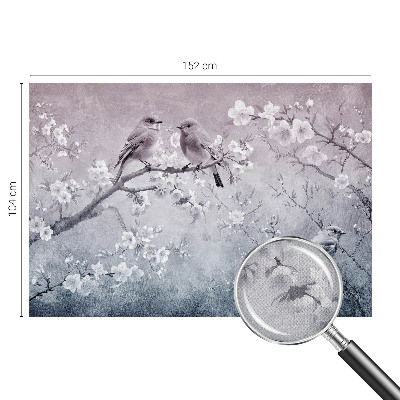 Removable wall mural wallpaper with a subtle nature motif