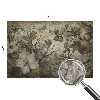 Peel and stick wall mural for living room Floral beauty