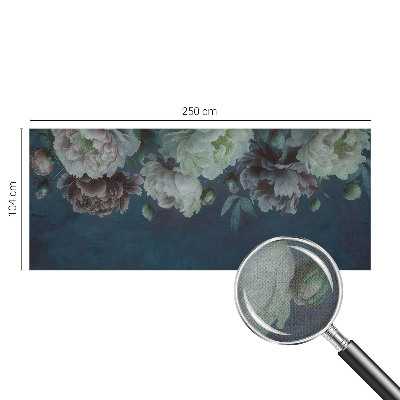 Peel and stick wall mural for bedroom with a floral elegance design