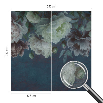 Peel and stick wall mural for bedroom Floral elegance
