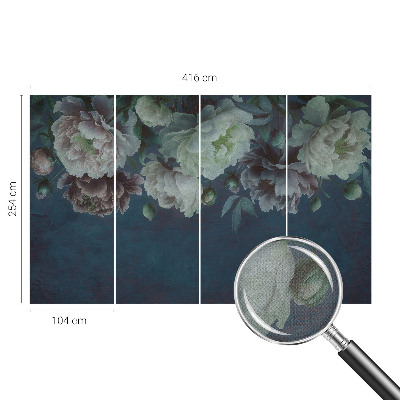 Peel and stick wall mural for bedroom Floral elegance
