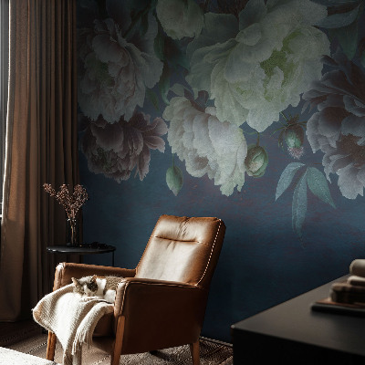 Peel and stick wall mural for bedroom Floral elegance