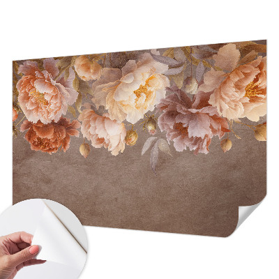 Peel and stick wall mural for kids' room with a floral elegant design