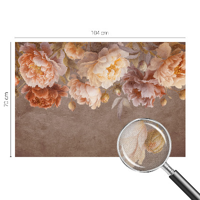 Peel and stick wall mural for kids' room with a floral elegant design