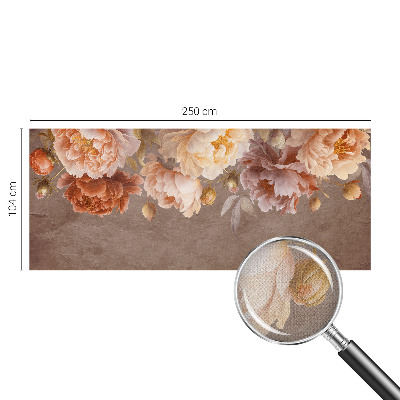 Peel and stick wall mural for kids' room with a floral elegant design