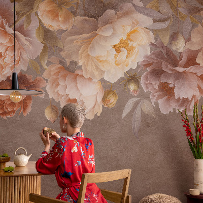 Peel and stick wall mural for kids' room Floral elegance