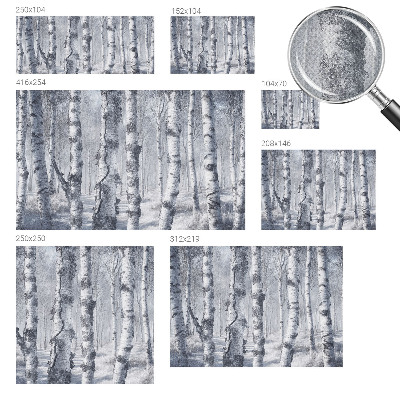3D photo wallpaper mural with a frosty nature scene