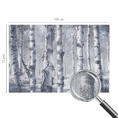 3D photo wallpaper mural with a frosty nature scene