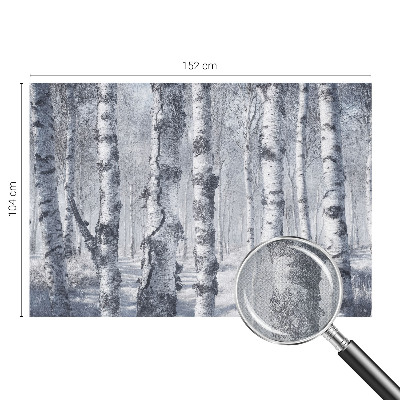 3D photo wallpaper mural with a frosty nature scene