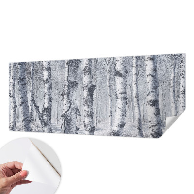 3D photo wallpaper mural with a frosty nature scene