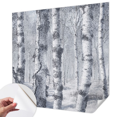 3D photo wallpaper mural with a frosty nature scene
