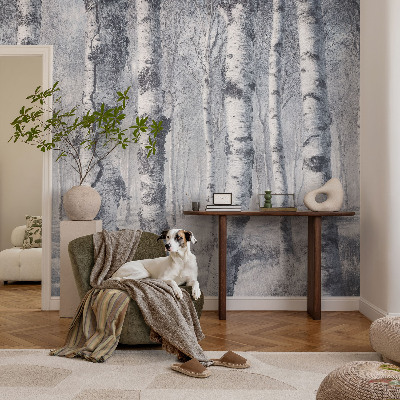 3D photo wallpaper mural with a frosty nature scene