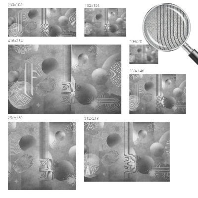 Nursery wall mural Abstract elegance