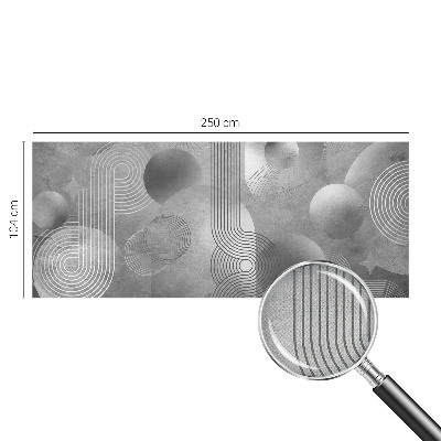 Nursery wall mural with an abstract elegant design