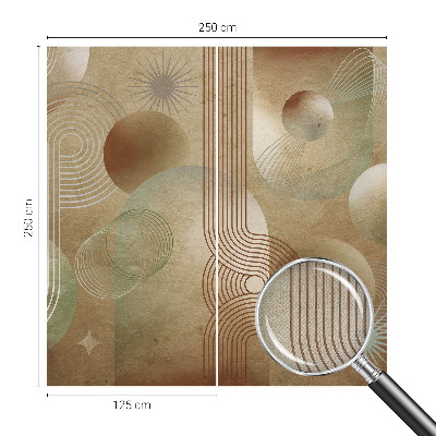 Baby room wall mural Geometric pattern