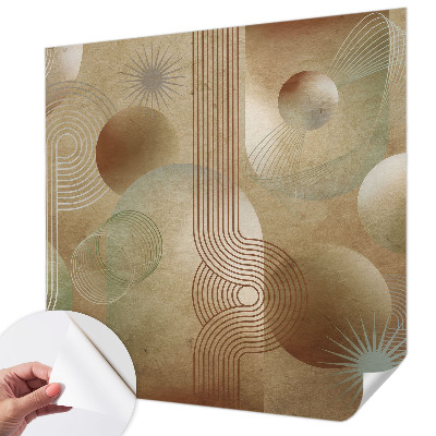 Baby room wall mural Geometric pattern