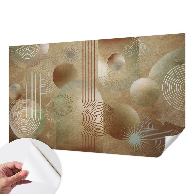 Baby room wall mural Geometric pattern