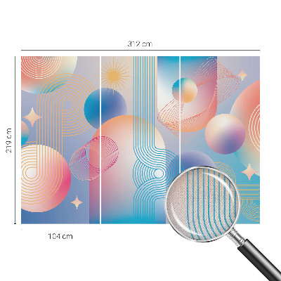 Peel and stick wallpaper mural Colorful abstraction