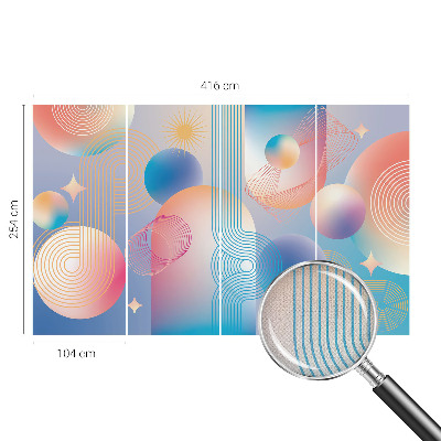 Peel and stick wallpaper mural Colorful abstraction