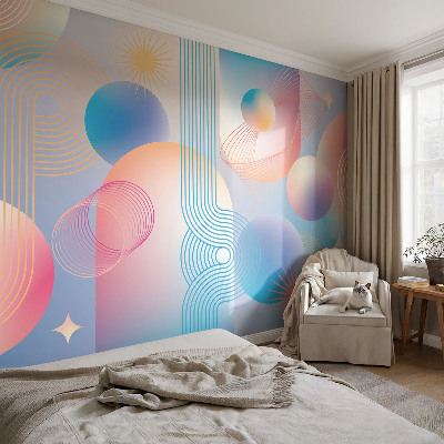 Peel and stick wallpaper mural Colorful abstraction