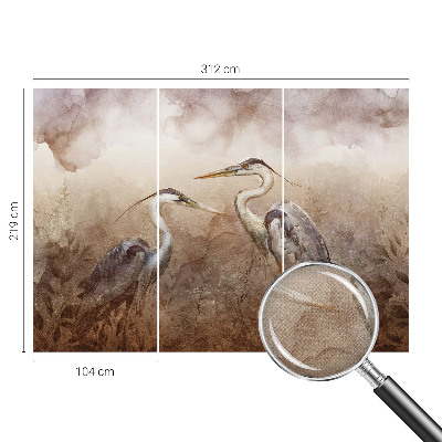 Peel and stick wall mural Elegant birds