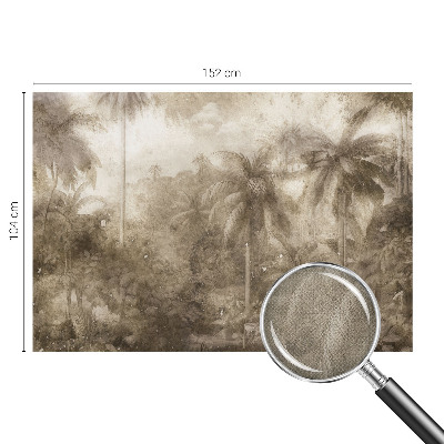 Self-adhesive photo wallpaper with an exotic landscape motif