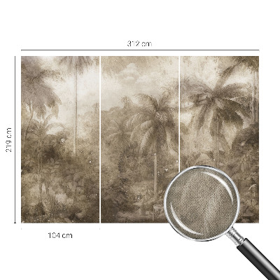 Self-adhesive photo wallpaper with an exotic landscape motif