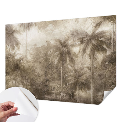 Self-adhesive photo wallpaper with an exotic landscape motif