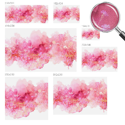 Removable wall mural with a floral pattern