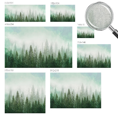 Peel and stick wall mural for bedroom Wolf in the forest