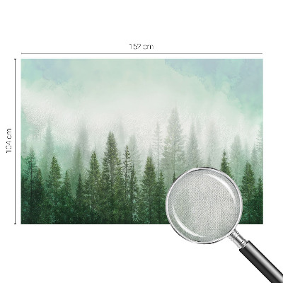 Peel and stick wall mural for bedroom Wolf in the forest
