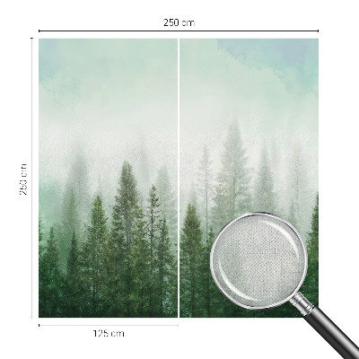 Peel and stick wall mural for bedroom Wolf in the forest