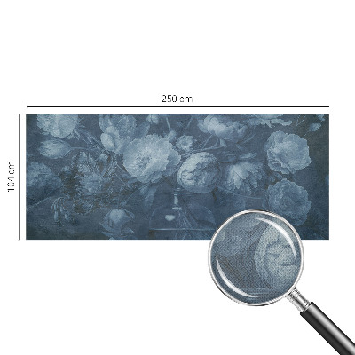 3D wall mural with a floral arrangement design