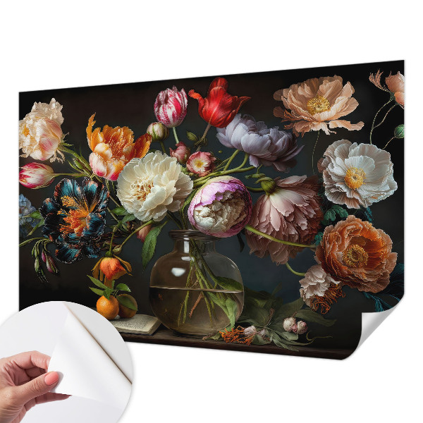3D photo wallpaper mural Flower bouquet