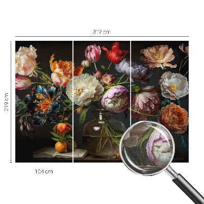 3D photo wallpaper mural Flower bouquet