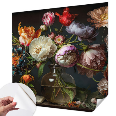 3D photo wallpaper mural Flower bouquet