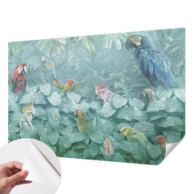 Nursery wall mural Exotic birds