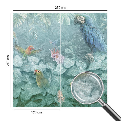 Nursery wall mural Exotic birds