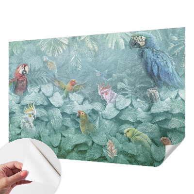 Nursery wall mural Exotic birds