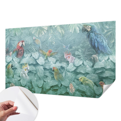 Nursery wall mural Exotic birds