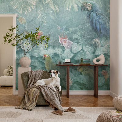 Nursery wall mural Exotic birds