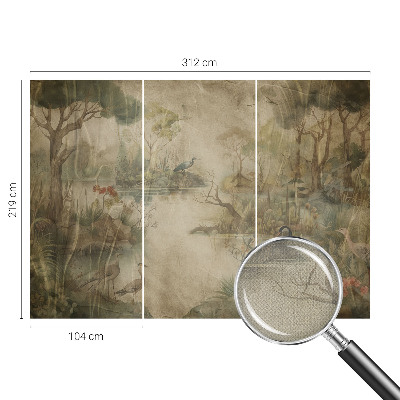 Self-adhesive photo wallpaper Forest scene