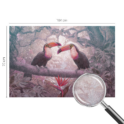 Removable wall mural wallpaper Exotic couple