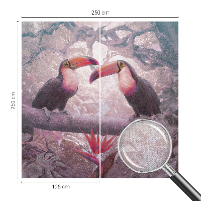 Removable wall mural wallpaper Exotic couple