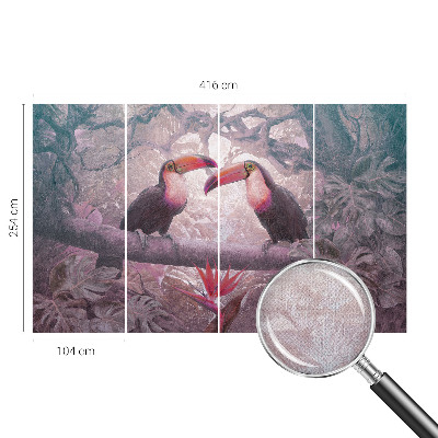 Removable wall mural wallpaper Exotic couple