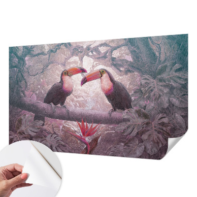Removable wall mural wallpaper Exotic couple