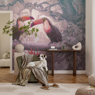 Removable wall mural wallpaper Exotic couple
