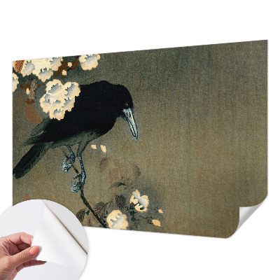 Peel and stick wall mural for kids' room with an exotic nature design
